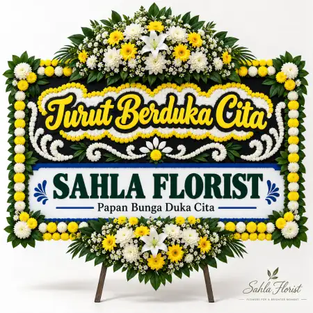 Papan Bunga Duka Pajangan